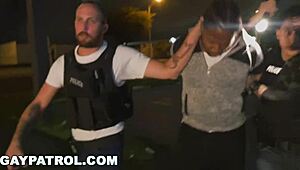 Gay patrol - damn, purse thief gets turned into ass meat by them horny cops!