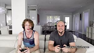 Boyfriend and Friend Gangbang the Girlfriend in POV