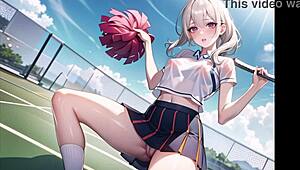 Hot Anime Cheerleader Compilation with Transparent Cloth and ASMR