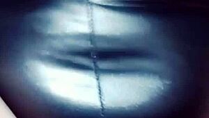 Feeling excited during video call as follower watches my ass licked and fucked.