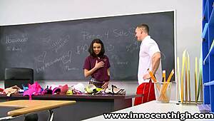 Dillion Harper’s firm tits and tan lines made for a hot classroom scene