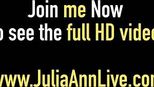 Wow, busty milf Julia Ann shows off her big tits for you!