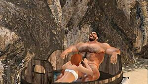 Handsome Mega Hunk Cam Heyward Relaxes At Spa Retreat