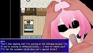 In this hentai, the old man embraces his wife's lust through cuckold play, watching her get fingered and give blowjobs