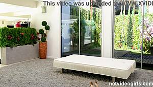 great petite 18+ amateur body riding in her first thrilling threesome