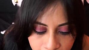 Photo Session with Kitten Costume Girl