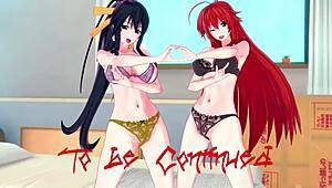 See-through Rias and Akeno in DxD NTR madness 2