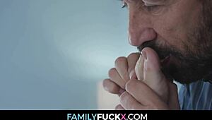 Cute Teen Gets Her Tight Pussy Pounded by Step Father