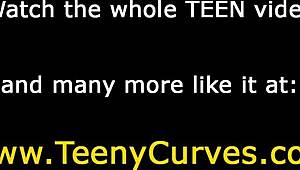 amatør ung pige får cumshot på sin store røv