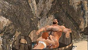 Handsome Mega Hunk Cam Heyward Relaxes At Spa Retreat