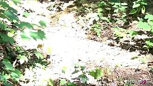 i joined teen jenny in public mmf threesome