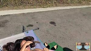 Erotic Goddess ASL Gets Oiled Massage! Flashing Publicly by Viva Athena