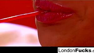 London keyes and capri casually play with candy nude