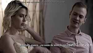 he whimpers watching wife turn him into cuck spanish subs