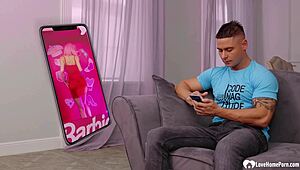 Blonde Barbie Feels Intense Pleasure Deepthroating And Fucking Big Cock