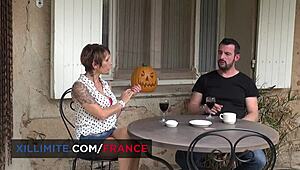 Cougar Catalya seduced by young man for spooning