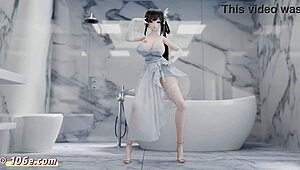 Yo, check this 3D hentai dance with Zhenhai!