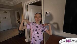 Getting comforted by stepdaughter with big cock after being fired