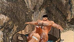 Handsome Mega Hunk Cam Heyward Relaxes At Spa Retreat