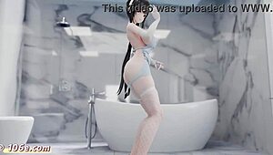 Yo, check this 3D hentai dance with Zhenhai!