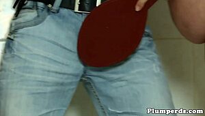 bbw plumpers queening and tugging guy in trio