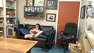 violet navy faces brutal teen casting on sofa