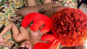 amazing wet lesbian titjob with clit rubbing by khalessi 69.