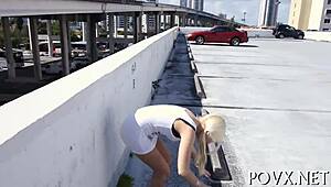 Is Alex Little 18+ naked in POV missionary fucking?