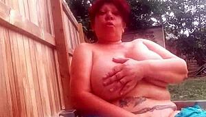 amateur with big tits gets her pussy fucked hard in homemade video