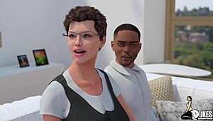Horny dilf convinces his pawg stepdaughter to ride his long shaft. Their 3D cartoon encounter gets steamy fast.