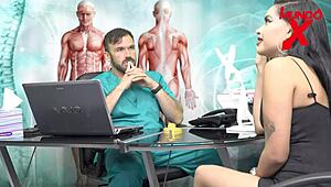 Nutritionist Sees Patient's Underwear, Then Fucks Her Ass Deep!