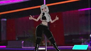 vrchat pole dancing in virtual world