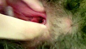 Close-Up Fingering Of My Hairy Slutty Pussy Hole