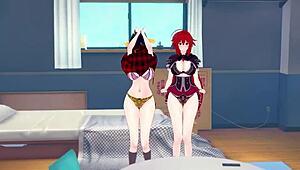 rias gremory and akeno asking me something in hs dxd ntr madness 2