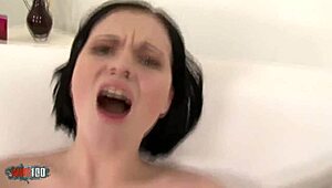 Gorgeous young Russian brunette gets her ass fucked hard 😈