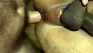 Eating the gifted black guy with big cock bareback