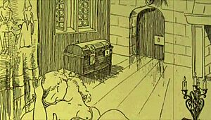 Vintage Erotic Anime Drawing from Retro Comic Collection