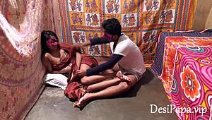 uh, mature indian girl bangin’ hard with desi guy!
