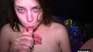 Instead of Theater, Brother Fills Step-Sister with Hot Cum