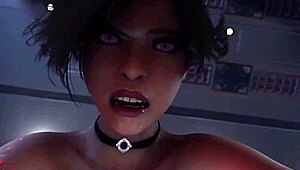 Ada wong transforms under the d-virus in this hentai parody.