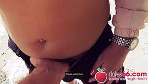 Wow, check this German teen Lena Nitro getting slammed in a bar publicly! How does she handle such a wild POV ride?