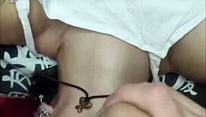 white moon deepthroats big cock in submissive teen blowjob