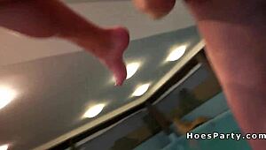 hot babes partying and fucking at the pool, man