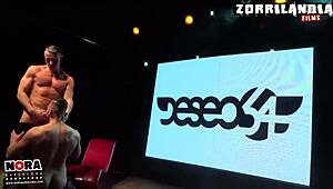 gay power couple enjoys handjob and blowjob