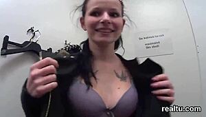 Charming Czech Kitten Gets Clothes Ripped and Assfucked in Mall POV