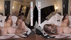 Ashley Lane, Gracie Green, Stephanie West โดนเย็ด群หลังปาร์ตี้วันหยุด