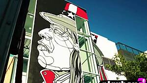 alexandra tyler poses naked outdoors, showing off her perfect boobs