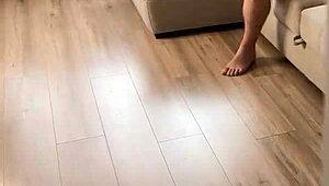 stepmom and stepson caught masturbating then fucked hard. real russian amateur with raw talk.