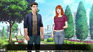 Complete Gameplay - Our Red String Part 20 With Riding And Tits