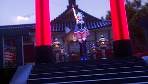 Konosuba aqua gets hentai treatment with cartoon style